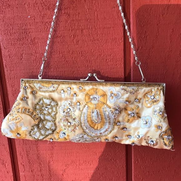 DONATING 8/1! | New York & Co. | gold clutch purse - Picture 6 of 8